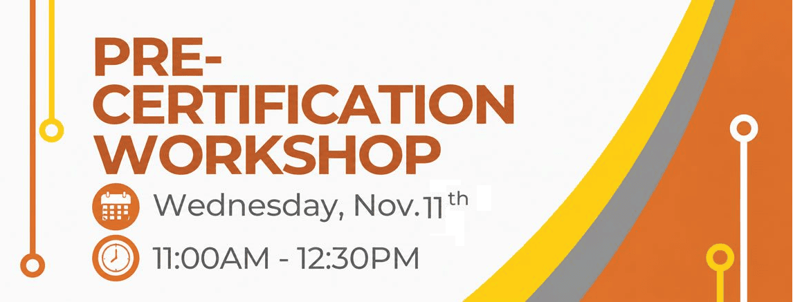 Pre-Certification Workshop - Nov