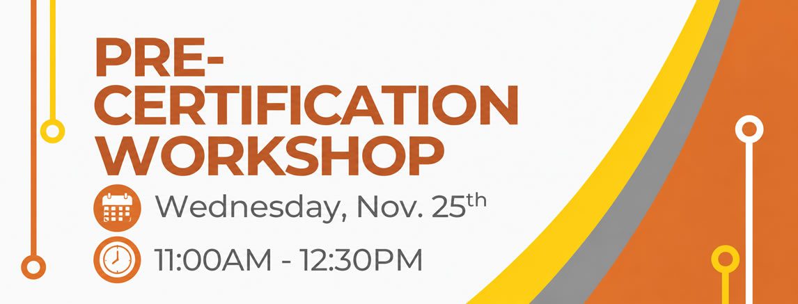 Pre-Certification Workshop - Nov