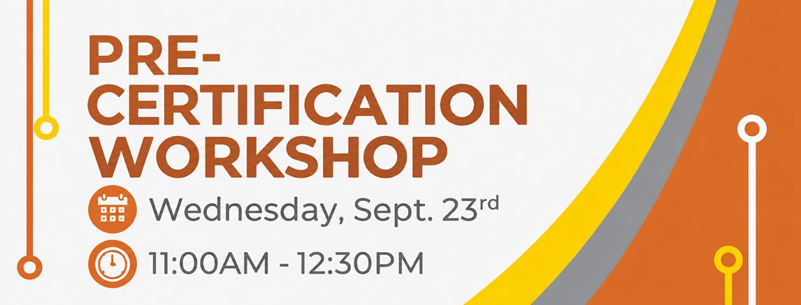 Pre-Certification Workshop - Sep